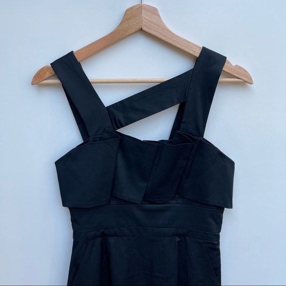 Laila Azhar Black Cocktail Party Dress Size 2 - Picture 3 of 11